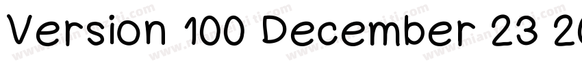 Version 100 December 23 2014 ini字体转换